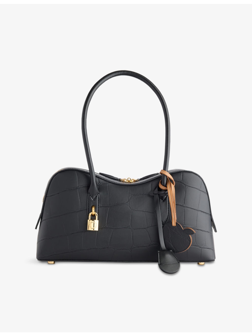 Ryder Embossed Vegan-Leather Shoulder Bag - 1