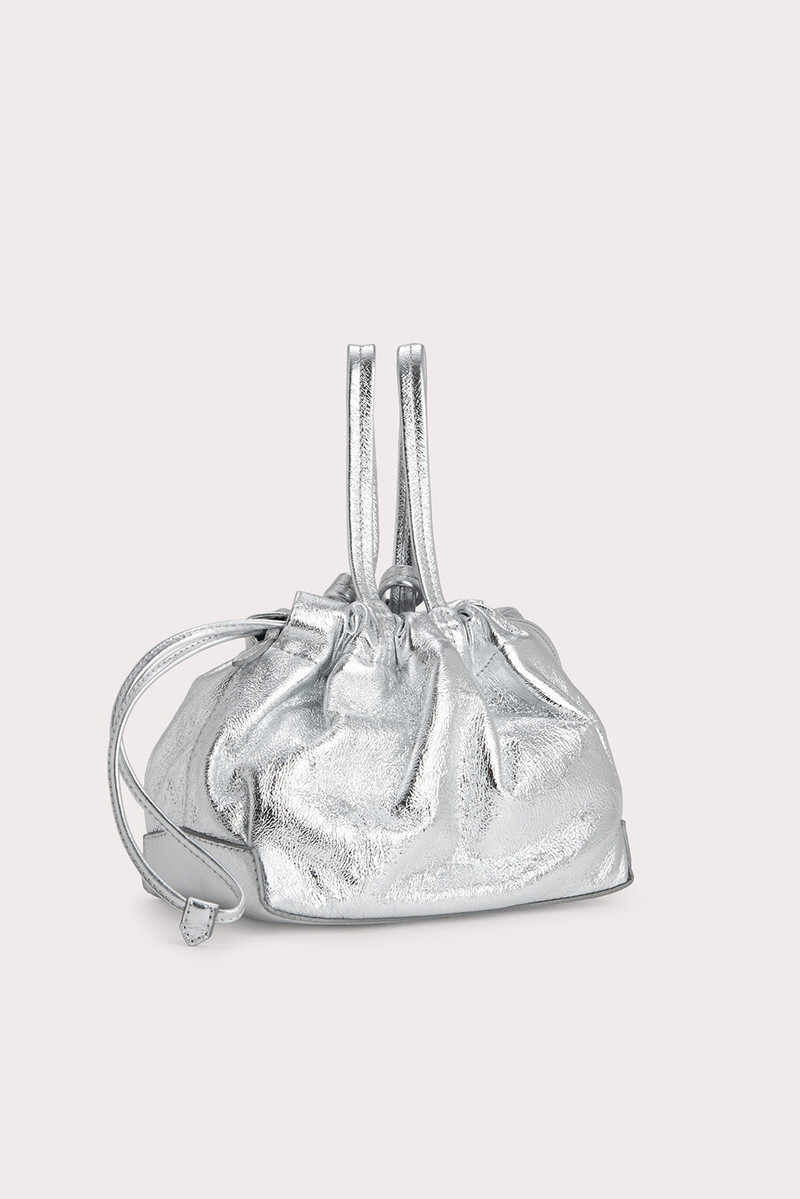 BY FAR Malmo Silver Metallic Leather outlook