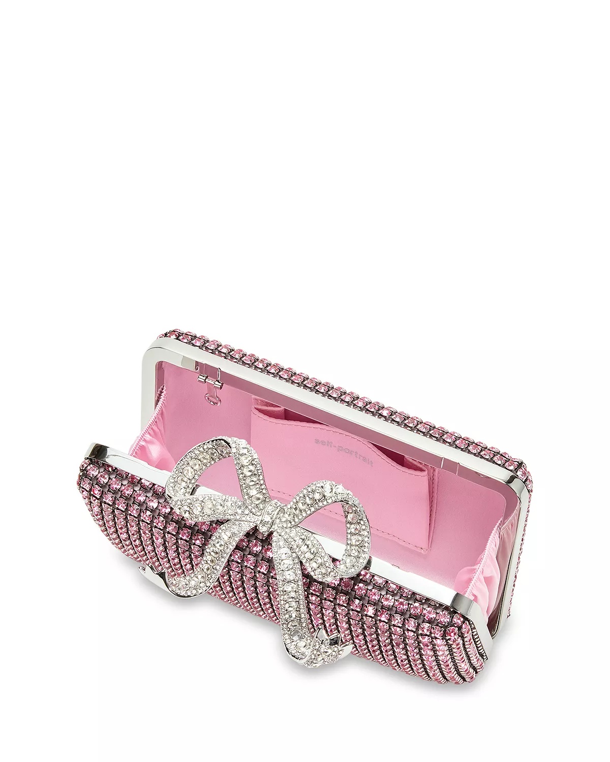 Pink Crystal Box Clutch - 2
