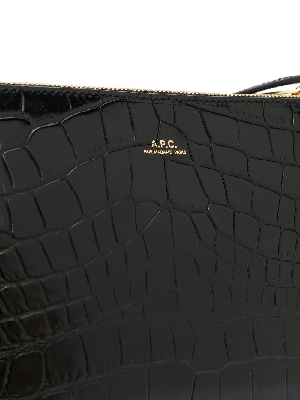 embossed croc-effect cross body bag - 4