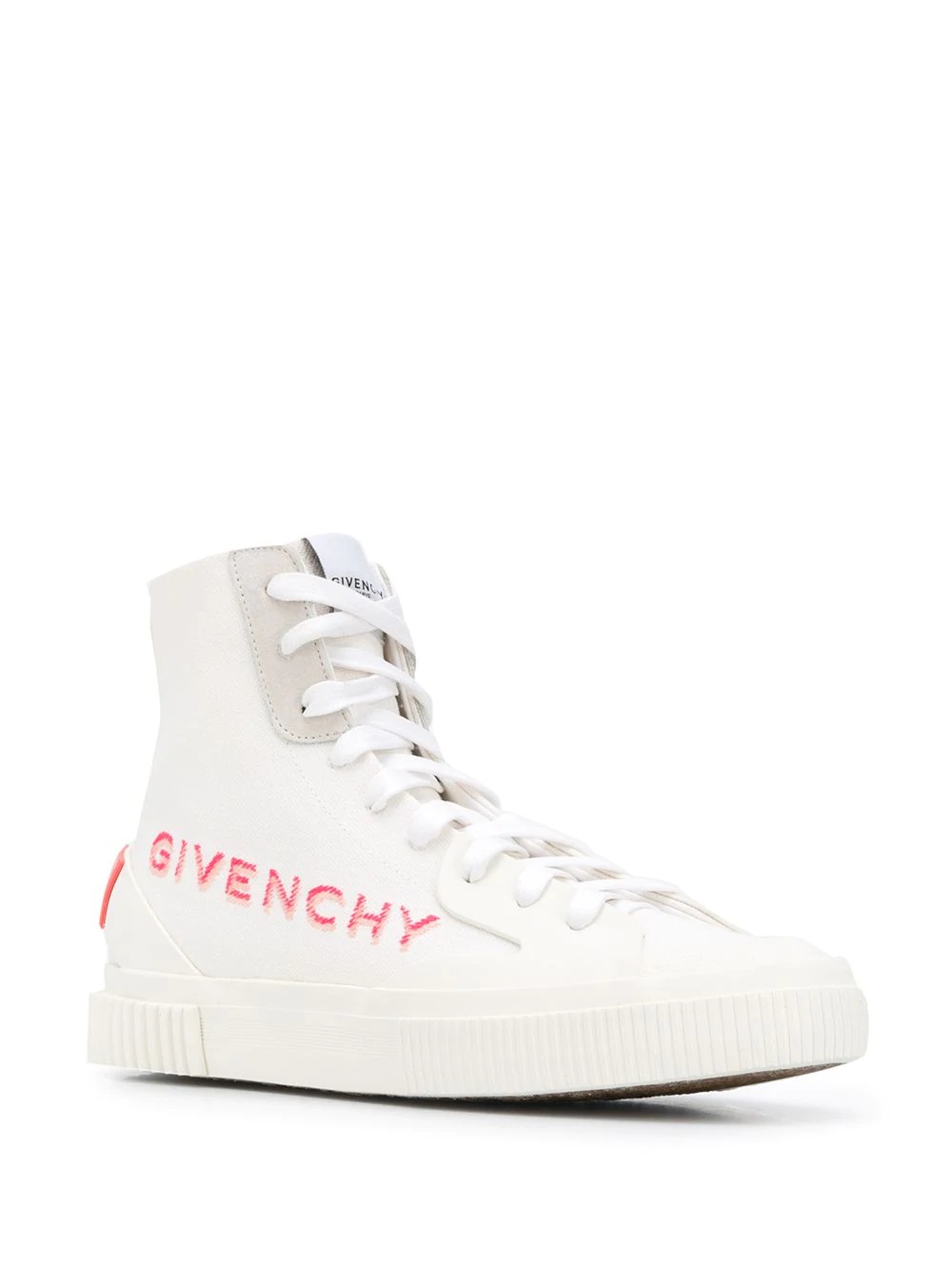 logo print high-top sneakers - 2