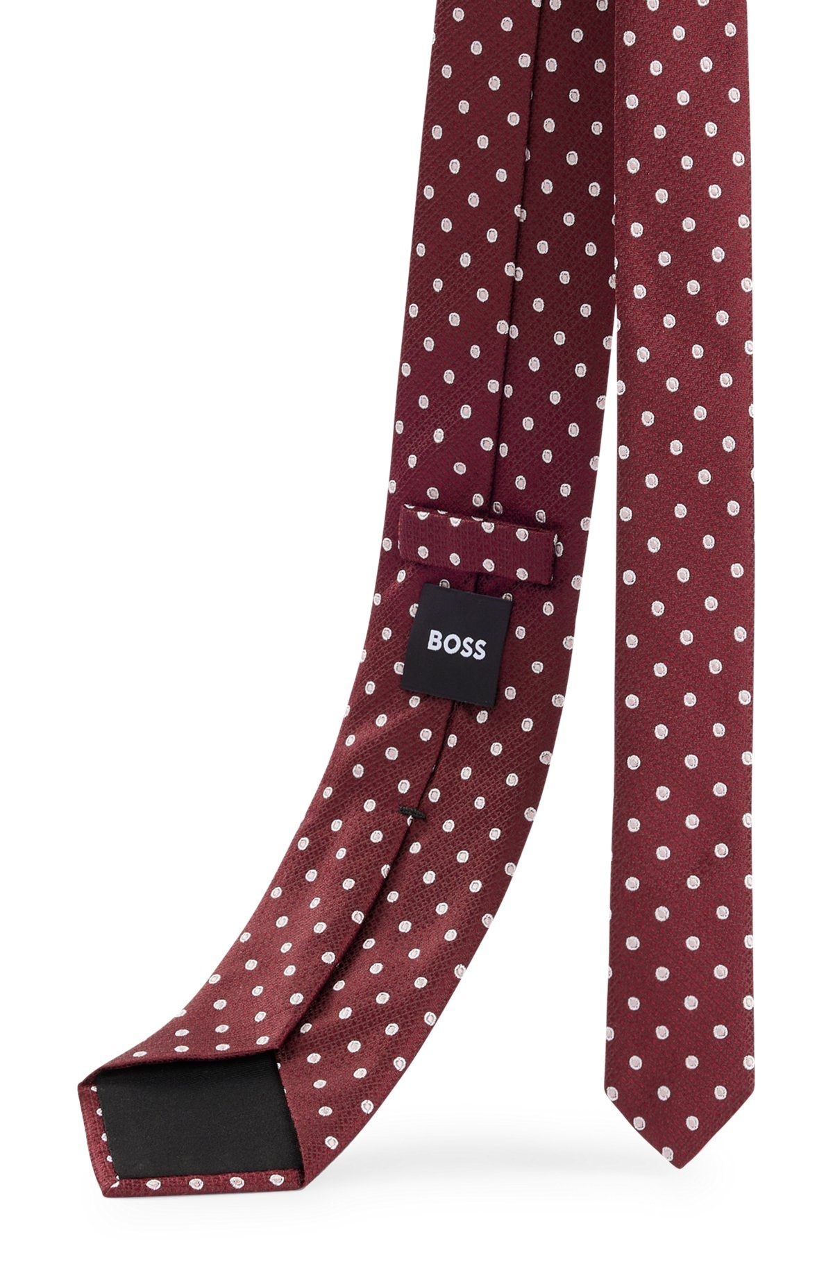 SILK-JACQUARD TIE WITH MICRO PATTERN - 5