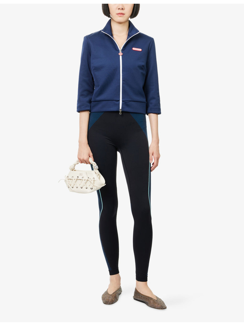 CASABLANCA Tricot High-Neck Woven Track Jacket outlook