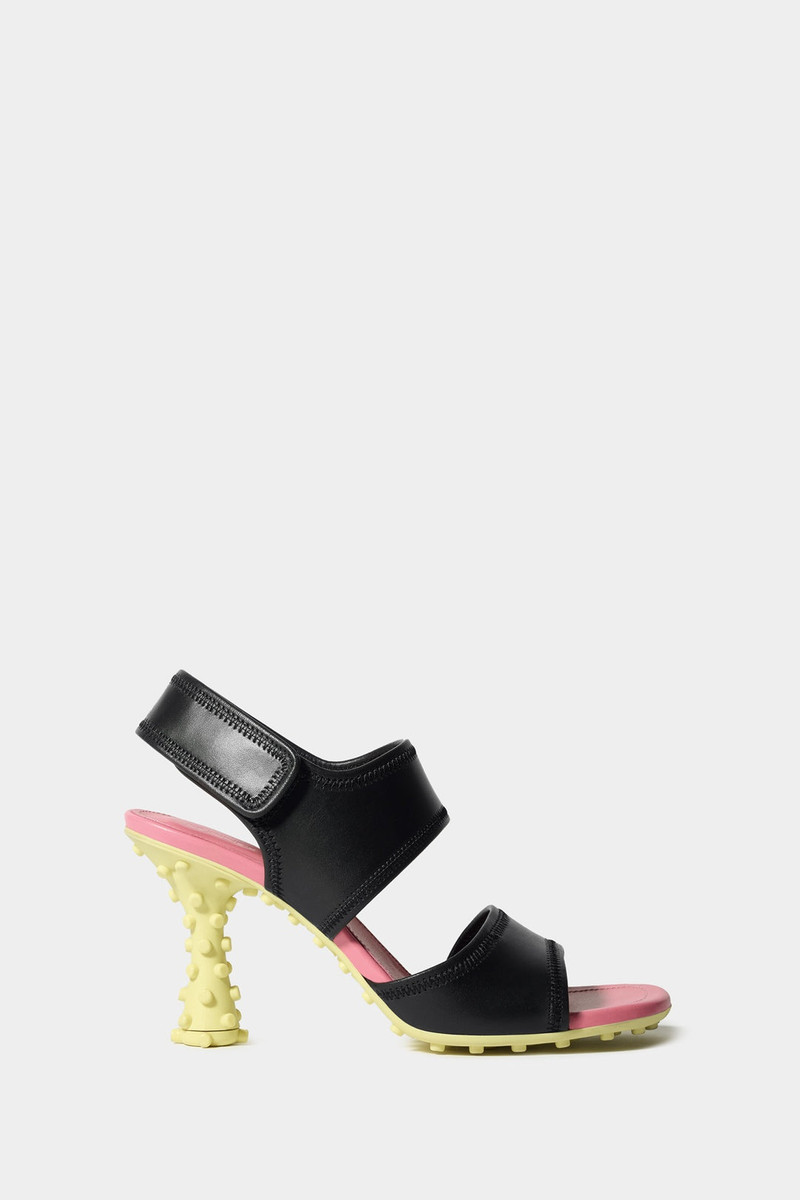 1000CHIODI SANDALS / leather / black 1