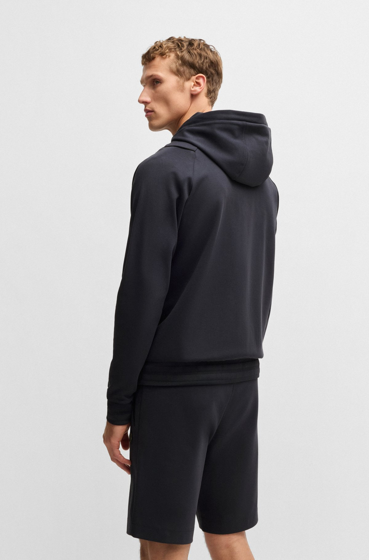 ZIP-UP HOODIE WITH DOUBLE B MONOGRAM - 5