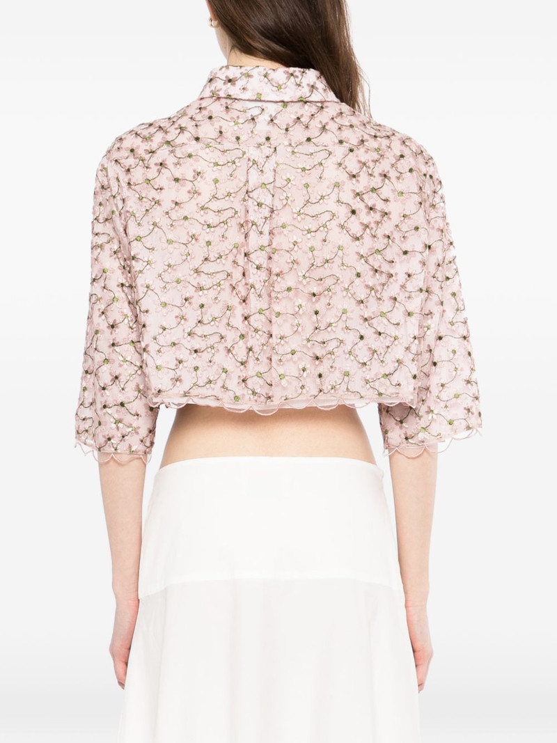 floral-embroidered cropped shirt 4