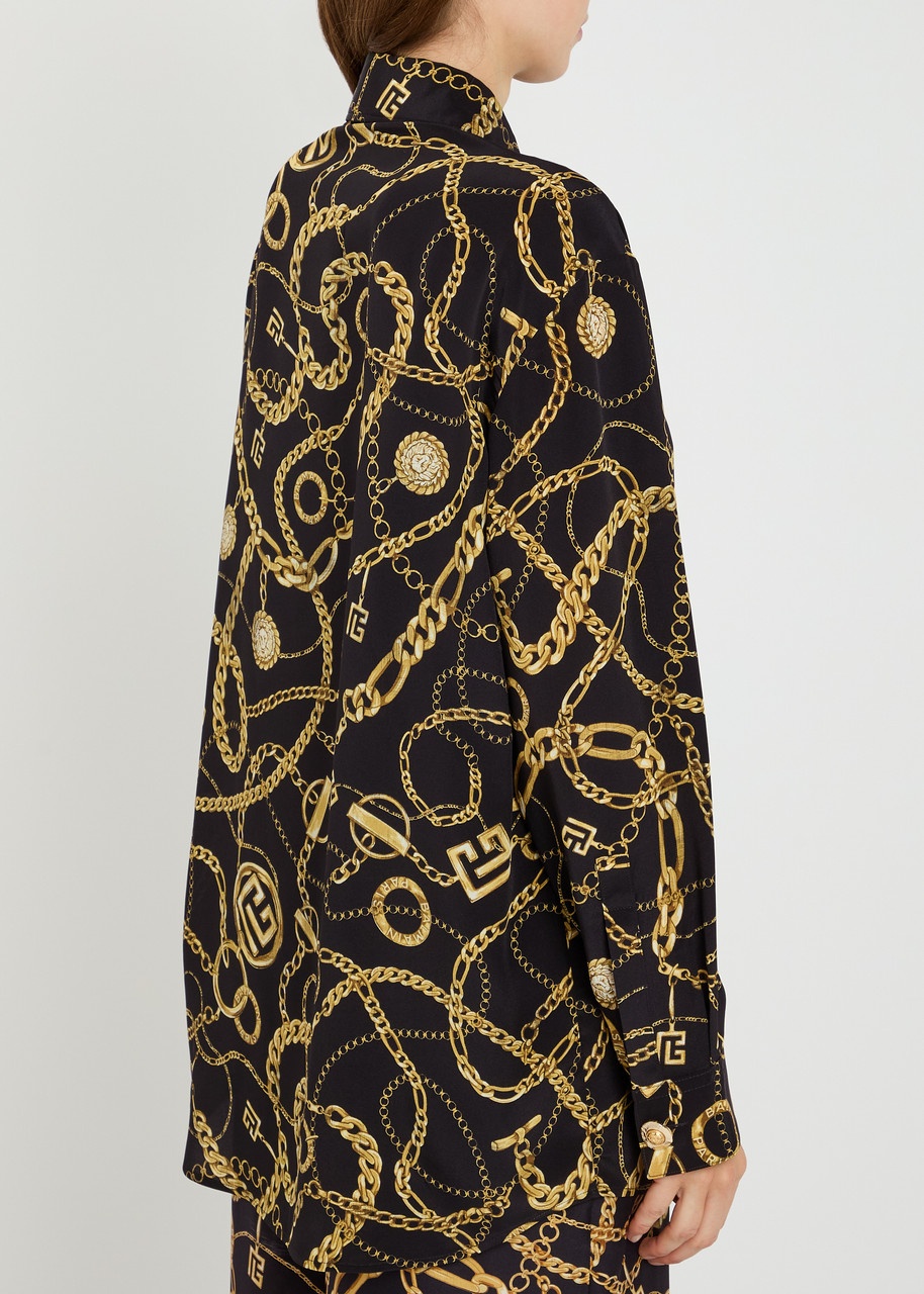 Balmain Printed Silk Shirt - 3