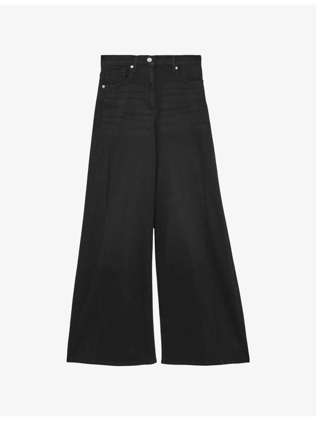 Heather Wide-Leg High-Rise Denim-Blend Jeans - 1