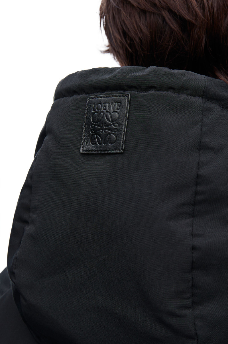 Padded bomber coat in technical cotton 5