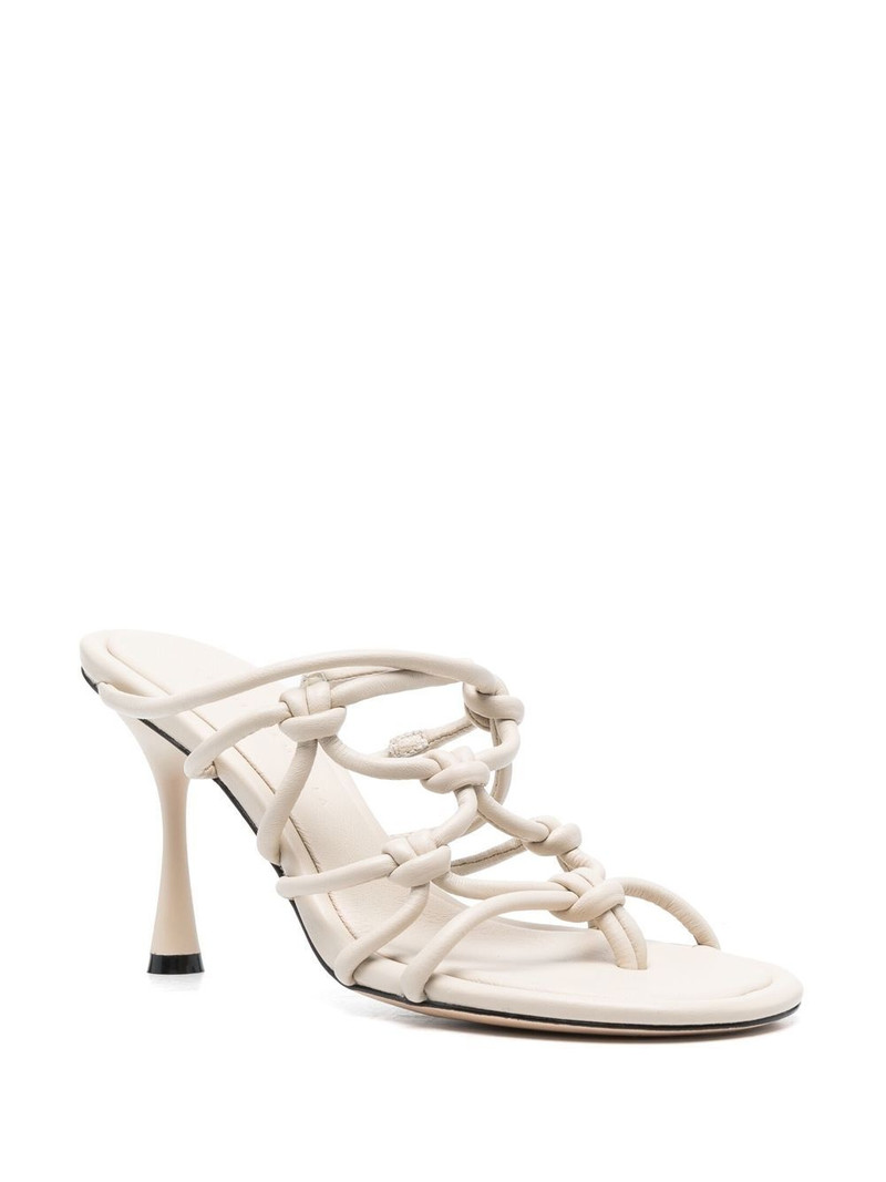 Studio Amelia strappy 95mm leather mules outlook