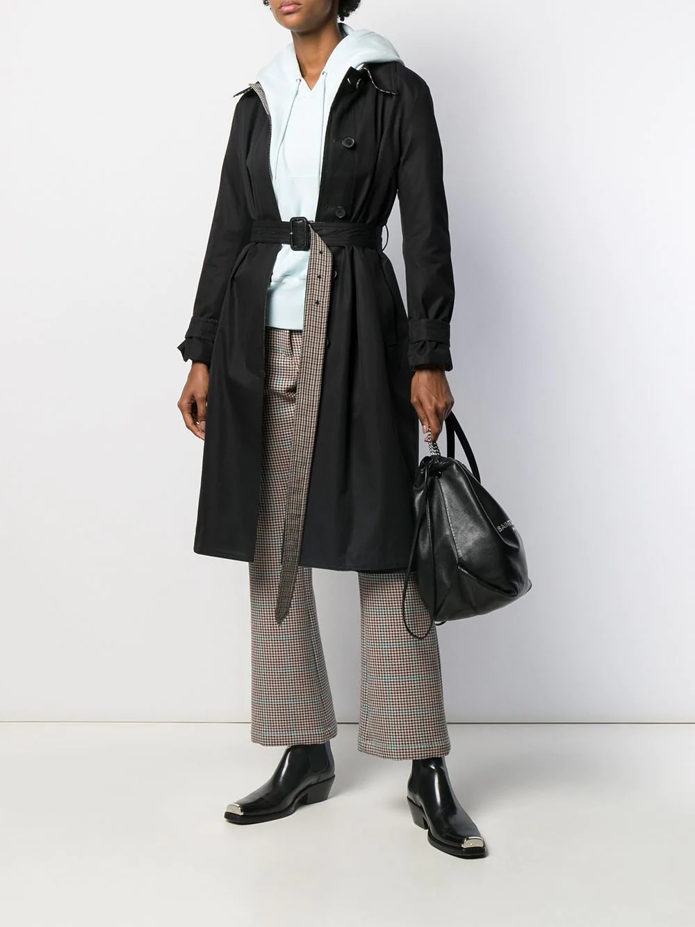 reversible belted trench coat - 2