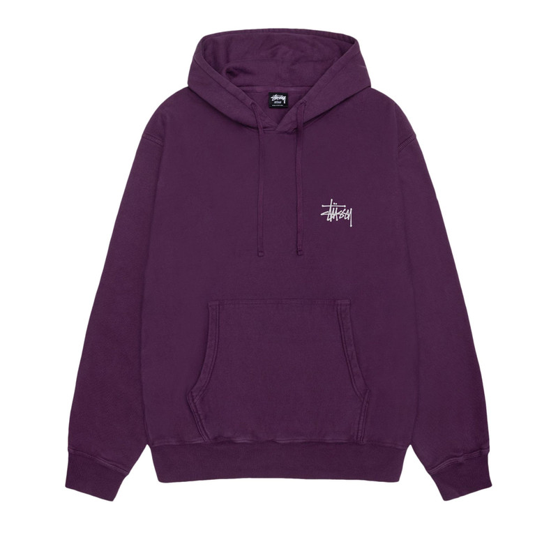 Stussy Pigment Dyed Built Tough Hoodie 'Purple' 1