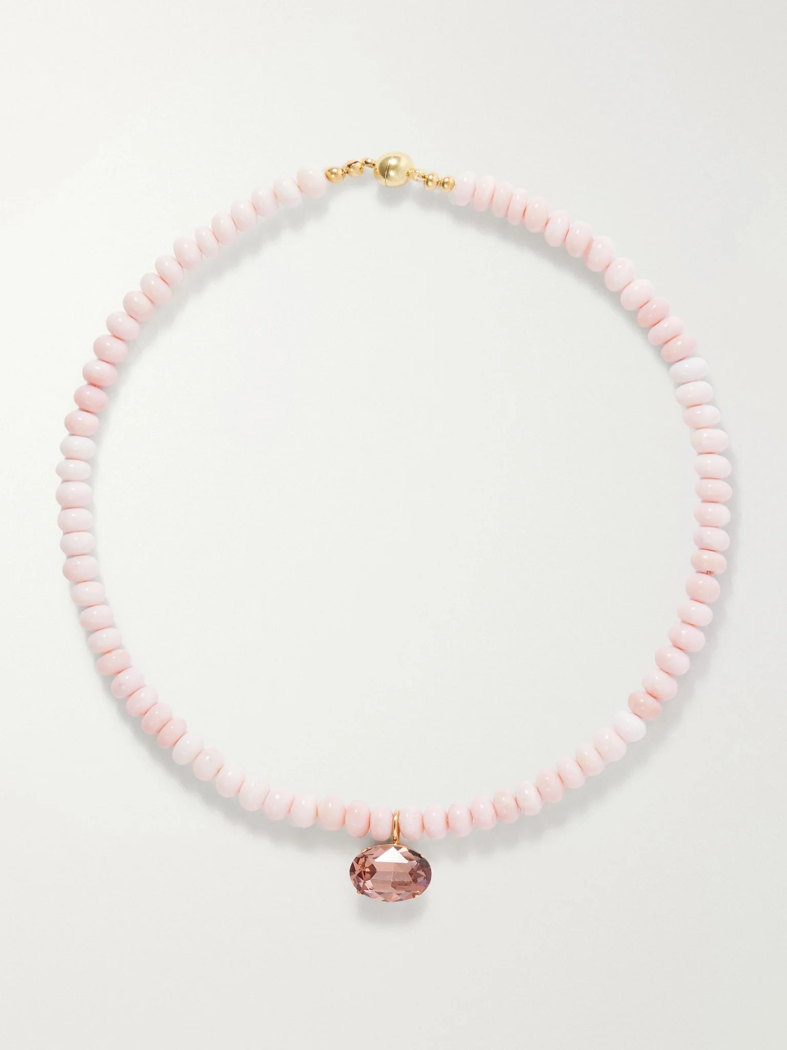 Sidonie gold-tone quartz necklace Pink - 1