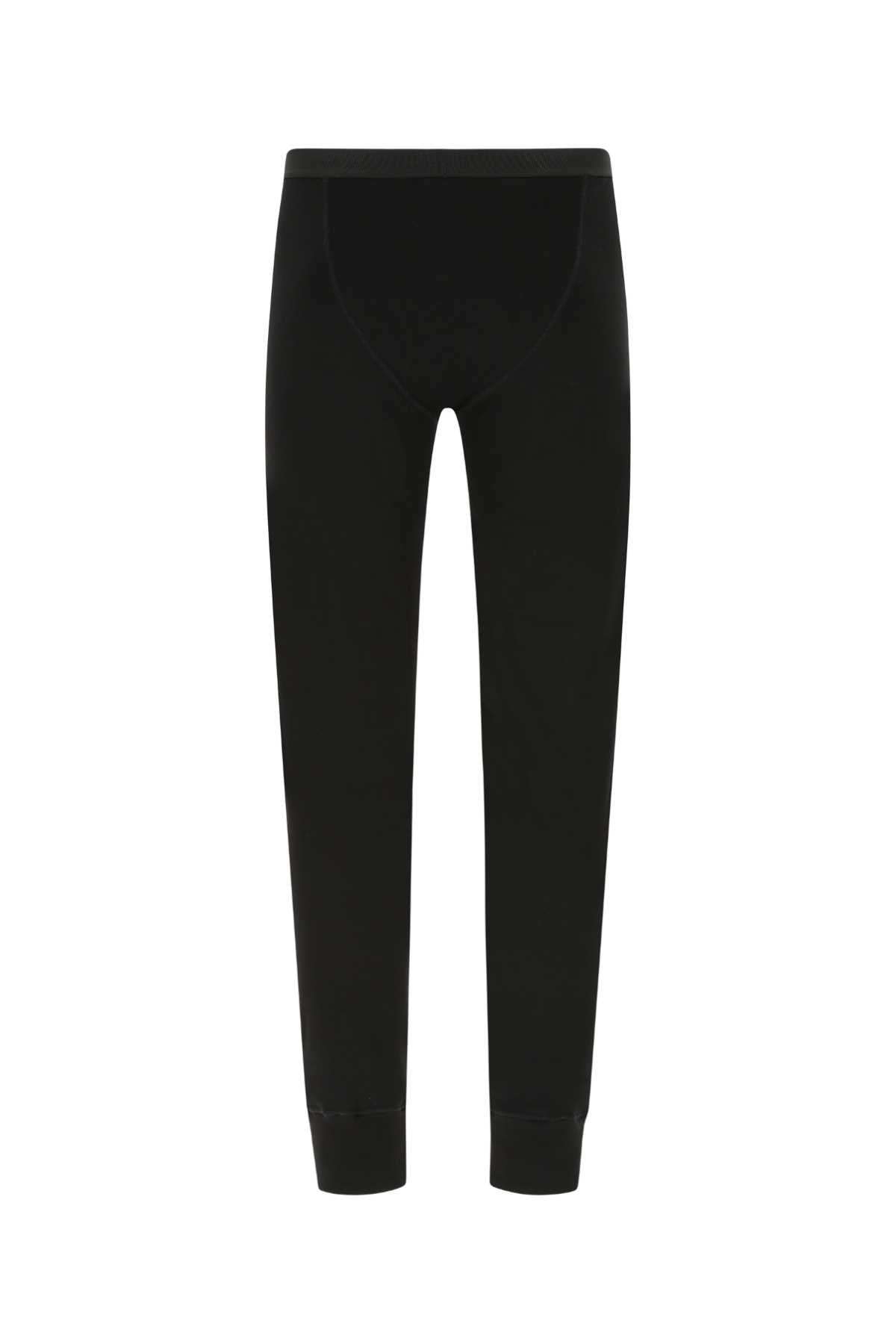 Tom Ford Men Black Stretch Cotton Leggings - 2