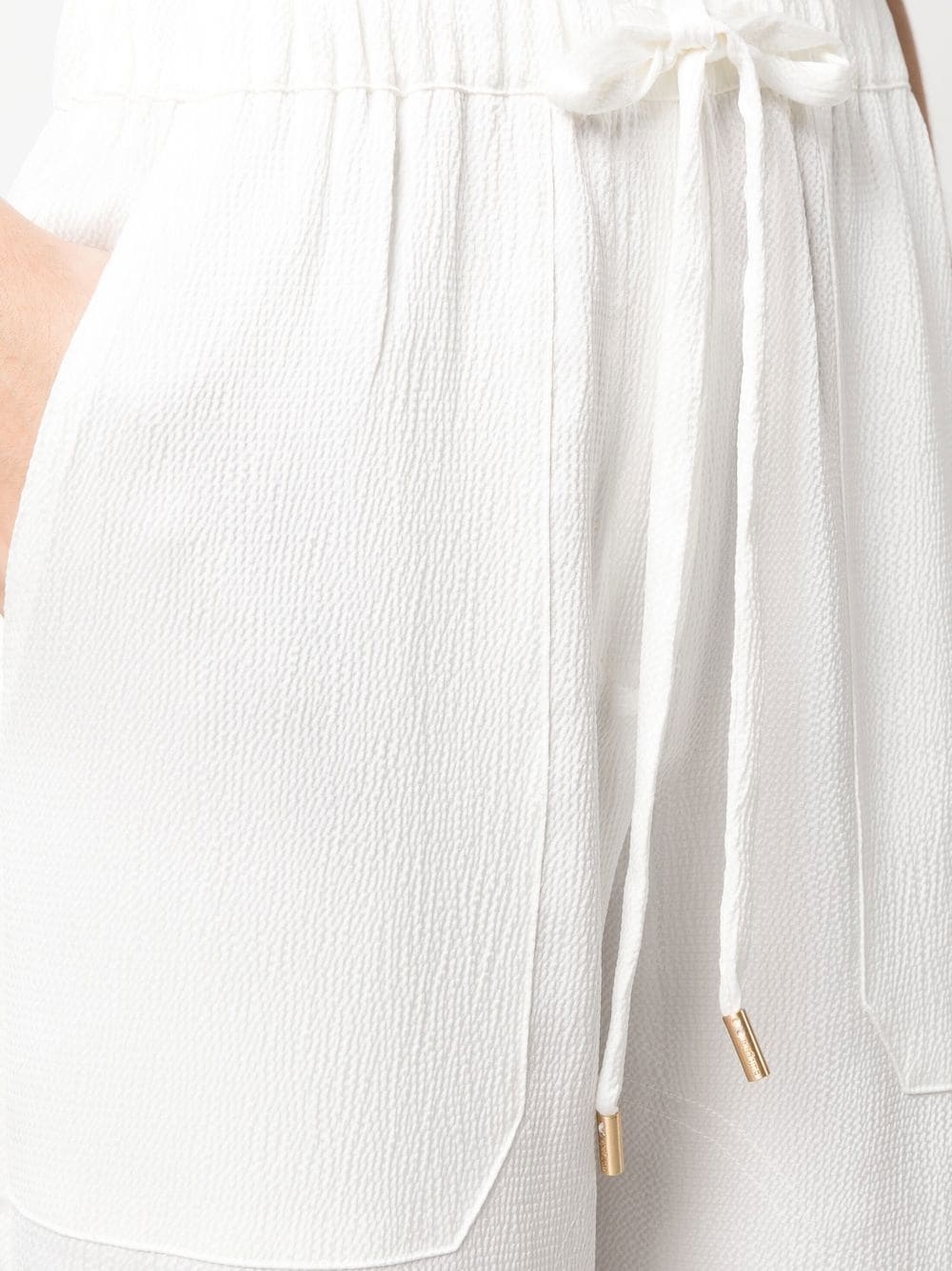 drawstring straight-leg trousers - 5