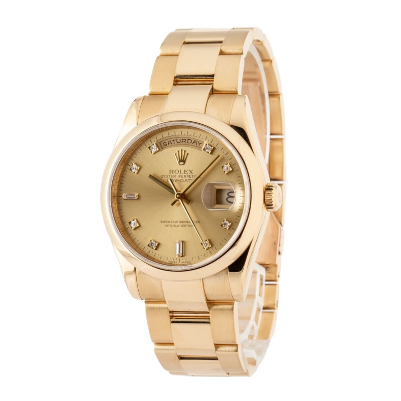 Rolex Day-Date 118208 Yellow Gold Oyster - 2
