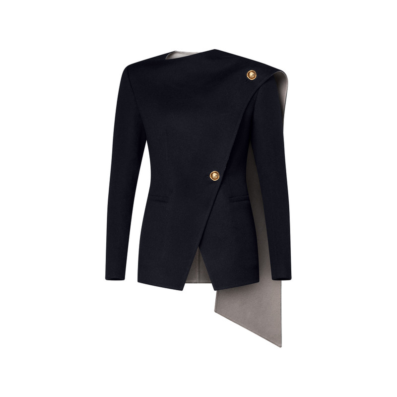 Asymmetrical Scarf Jacket 1