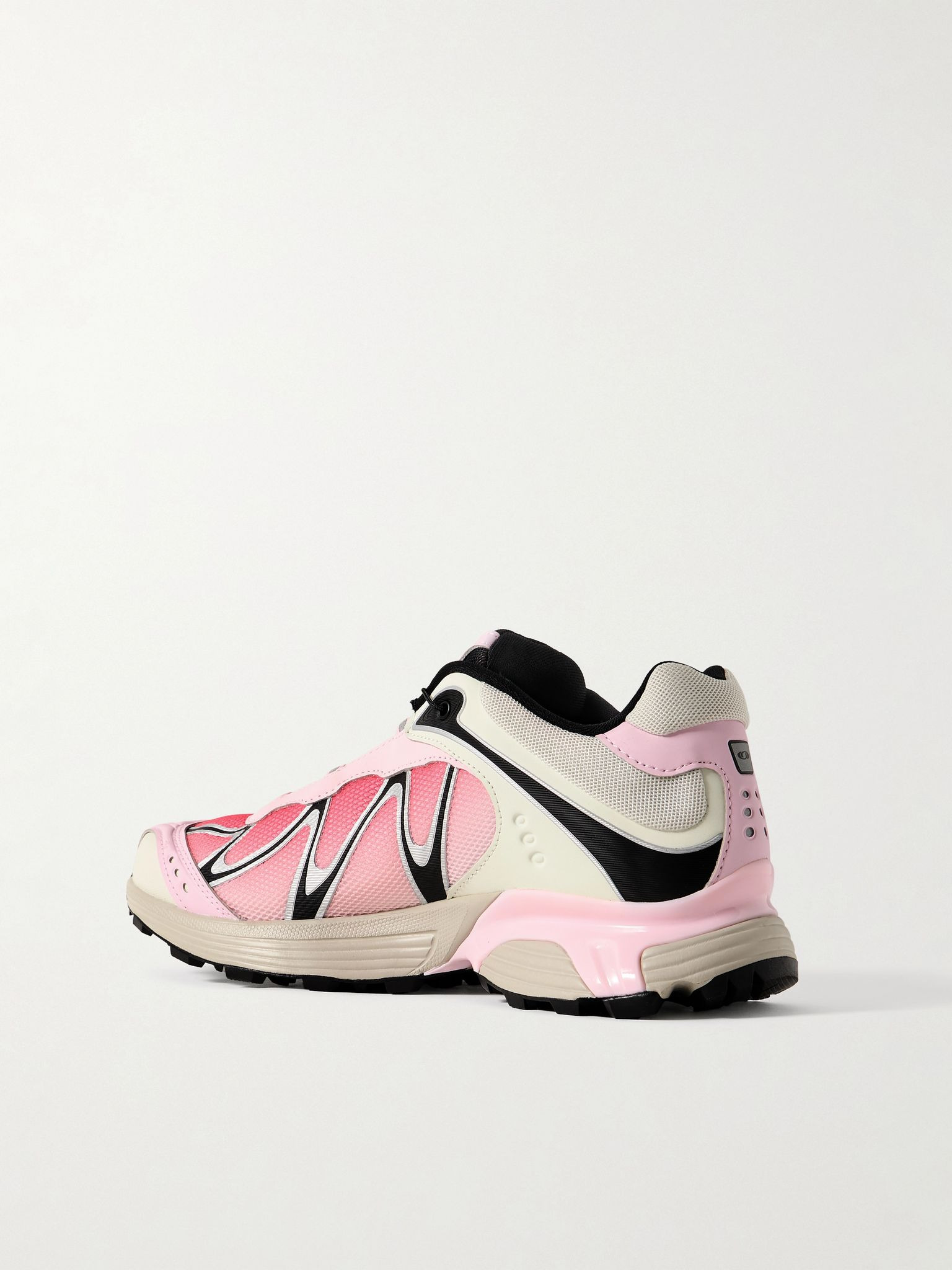 XT-WHISPER Rubber-Trimmed Mesh Sneakers Pink - 4