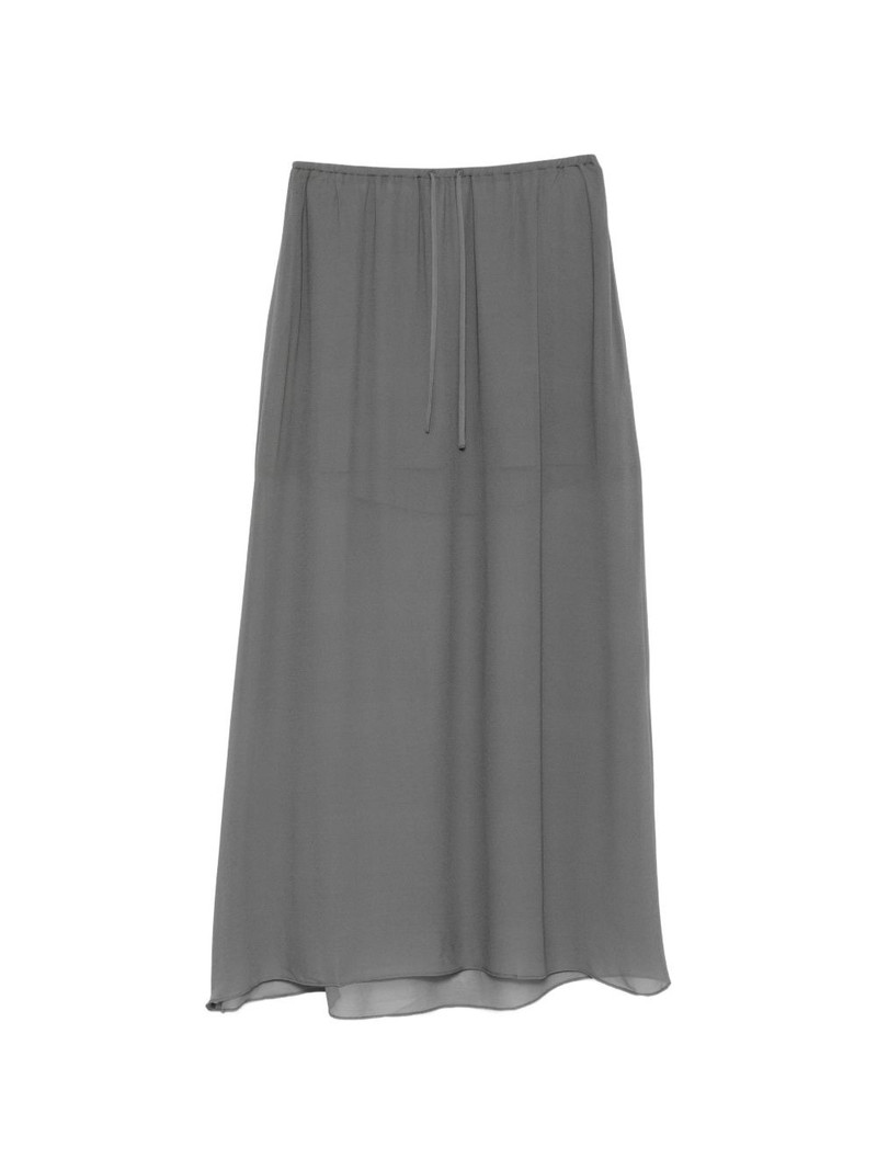Samika drawstring sheer-finish skirt 1