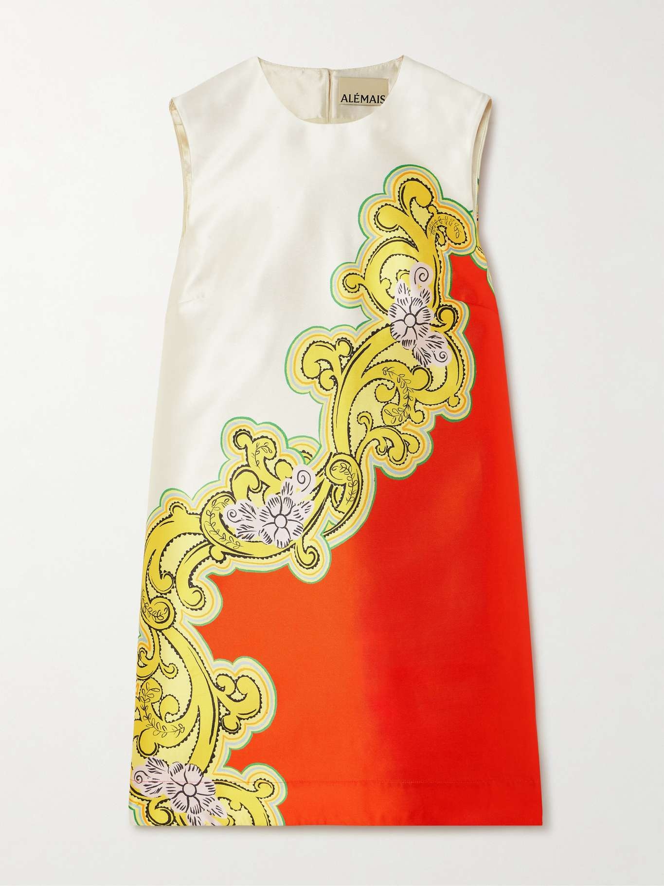 Sierra printed satin-twill mini dress Multi - 1