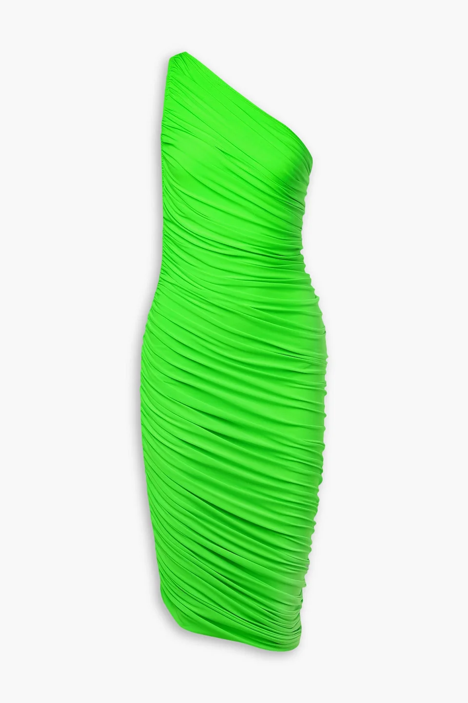 Diana one-shoulder ruched stretch-jersey dress - 1