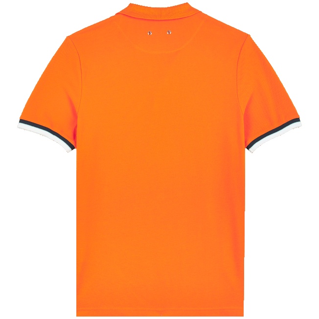 Men Cotton Pique Polo Shirt Solid - 2