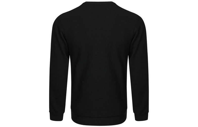 adidas adidas neo M Basc Ss Printing Logo Sports Knit Round Neck Pullover Black H45108 outlook