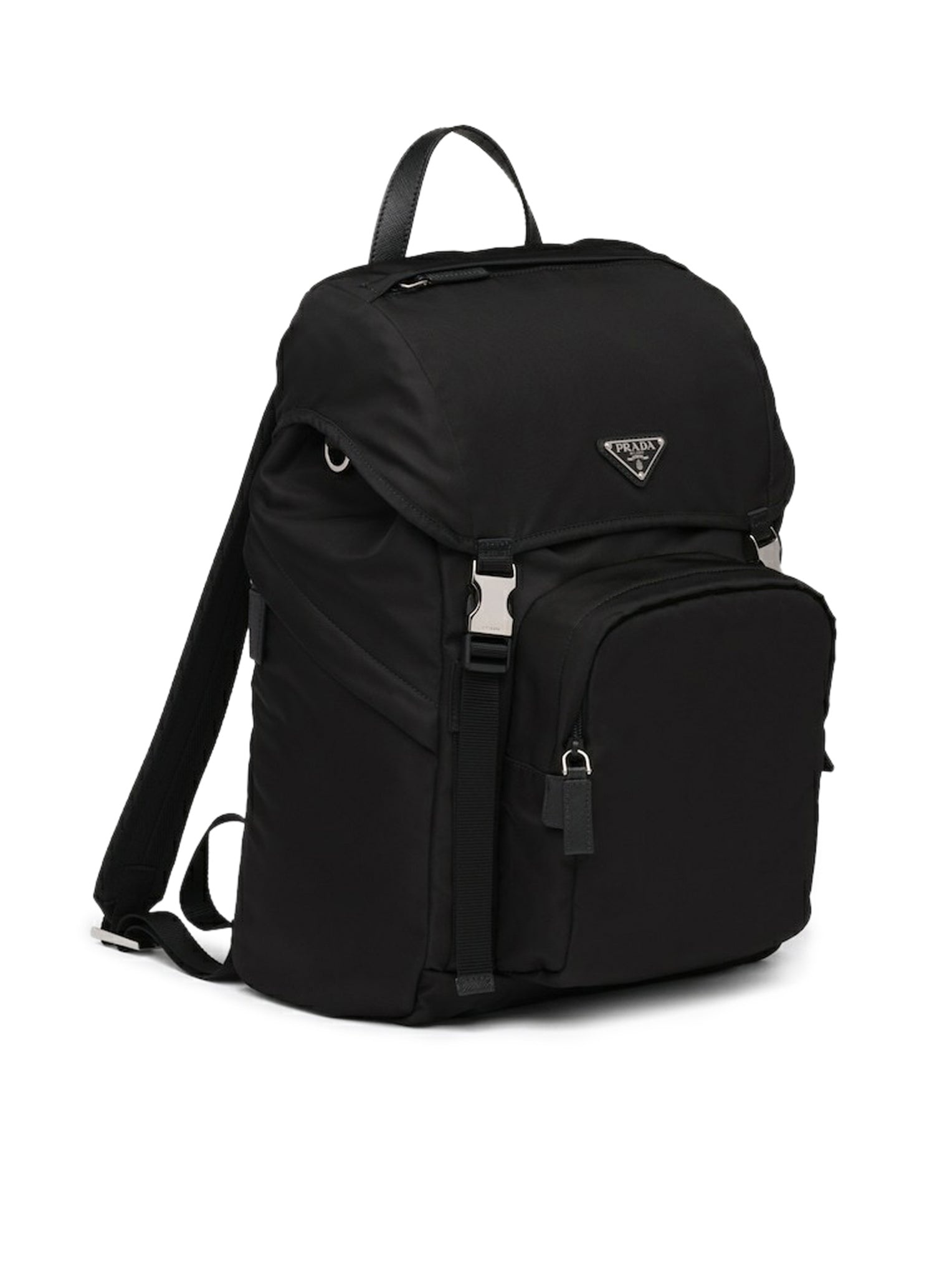 BACKPACK IN RE-NYLON AND SAFFIANO LEATHER - 4