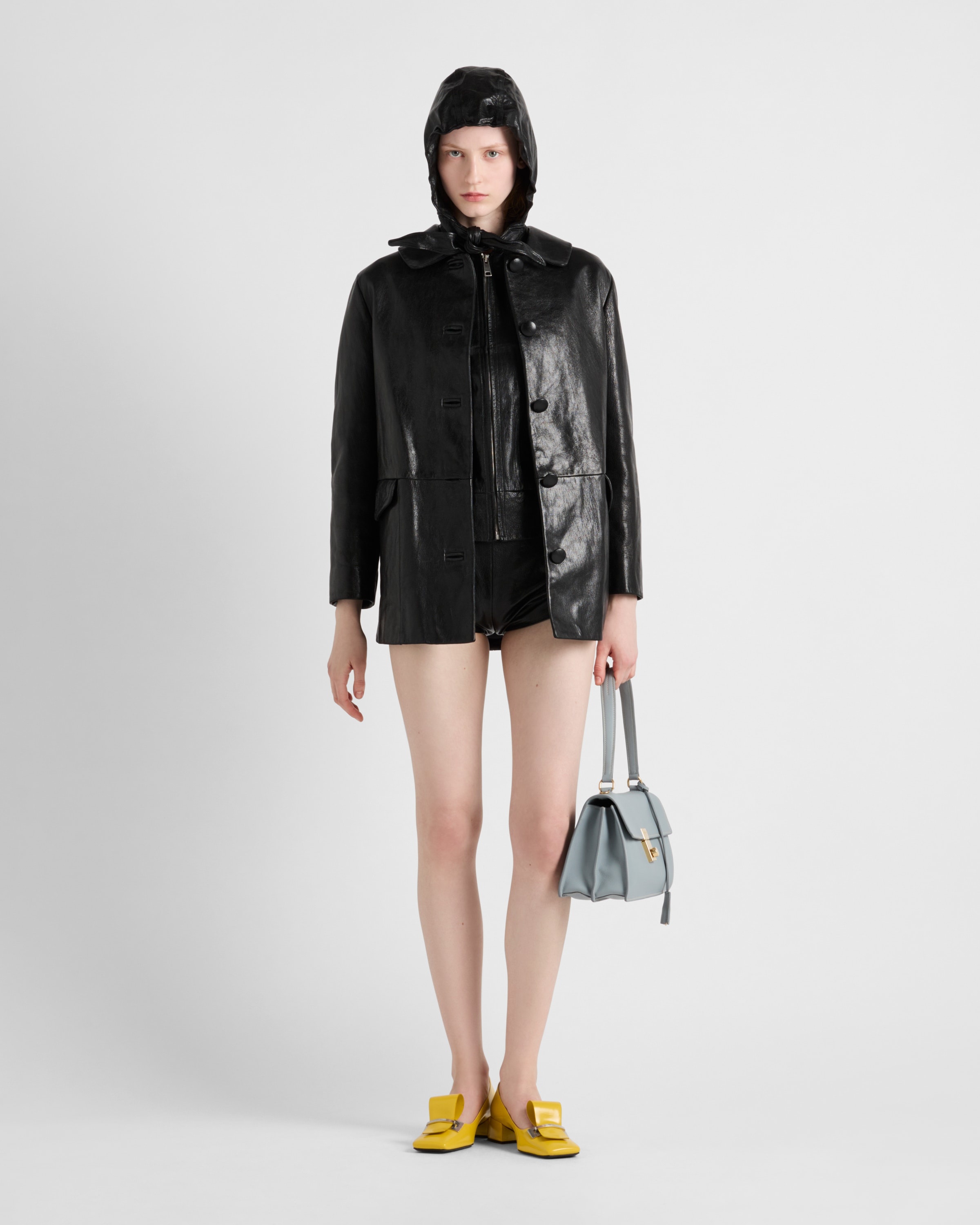 Leather hoodie - 2