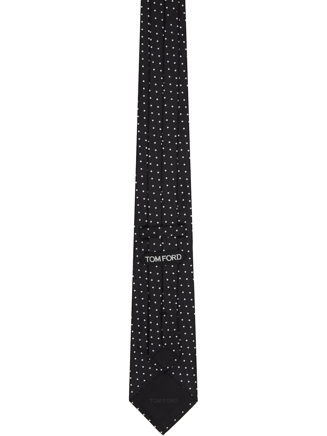 Black Micro Dot Weave Tie - 2