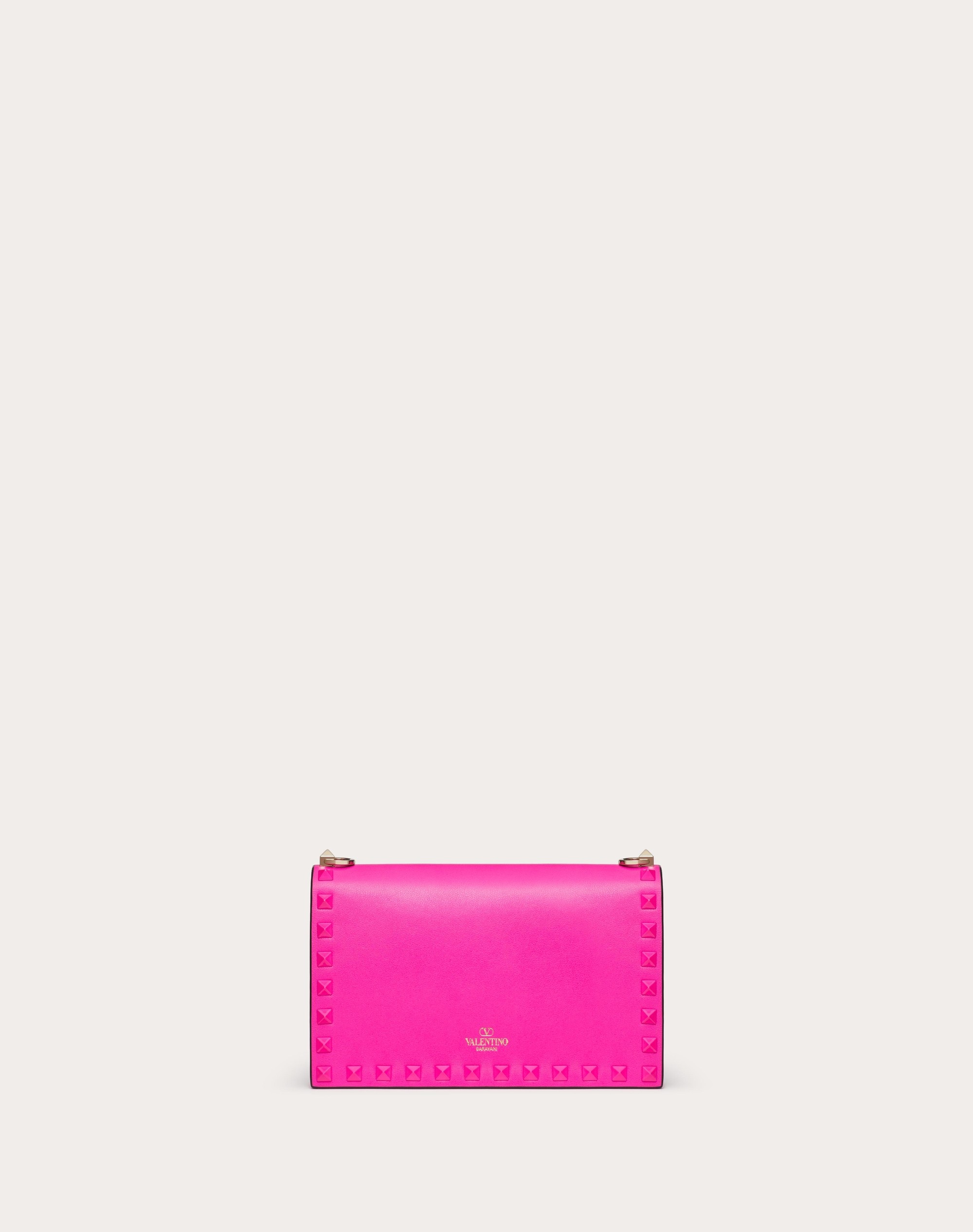 MINI ROCKSTUD CALFSKIN BAG WITH CHAIN - 4