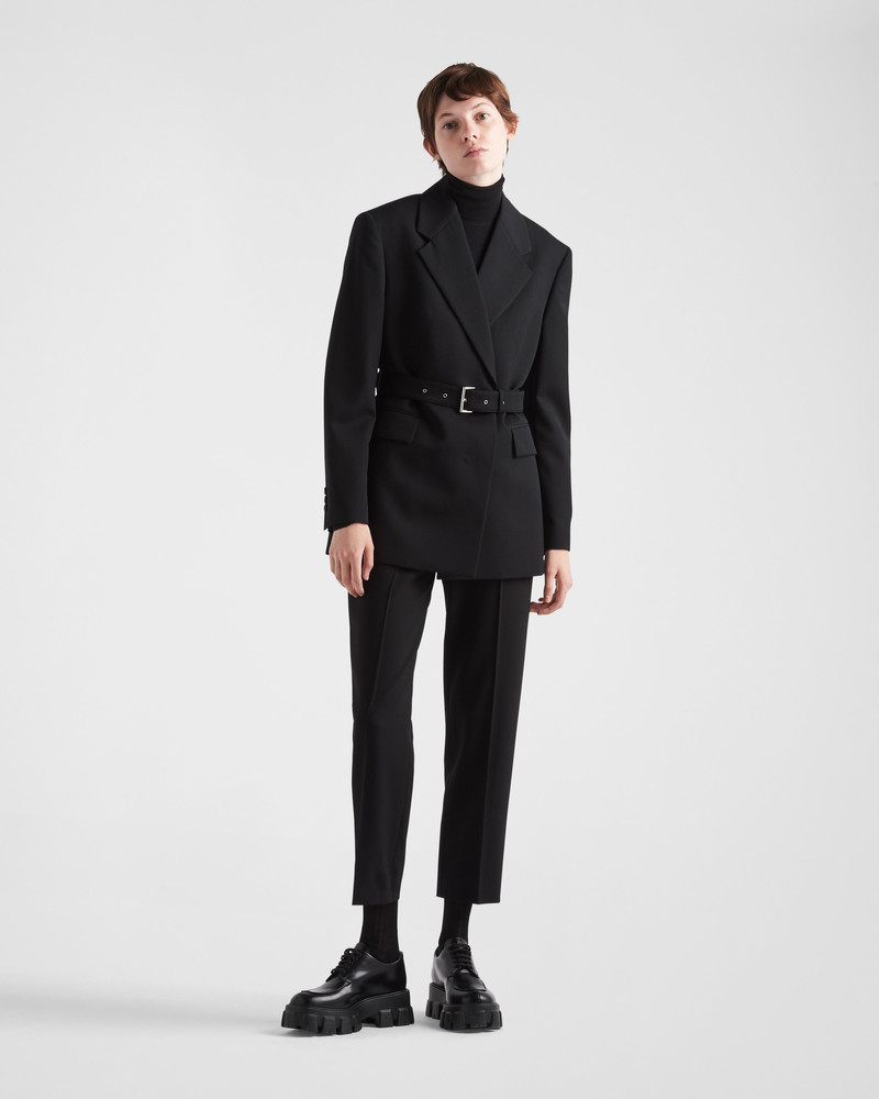Prada Single-breasted gabardine jacket outlook