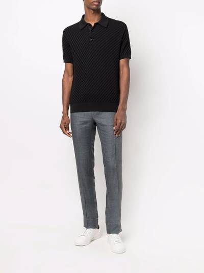 Brioni drawstring tailored-cut trousers outlook