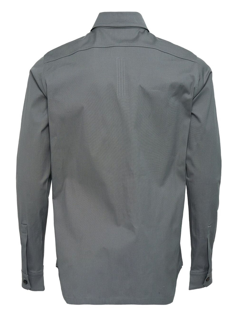 Rick Owens double-pocket poplin shirt outlook