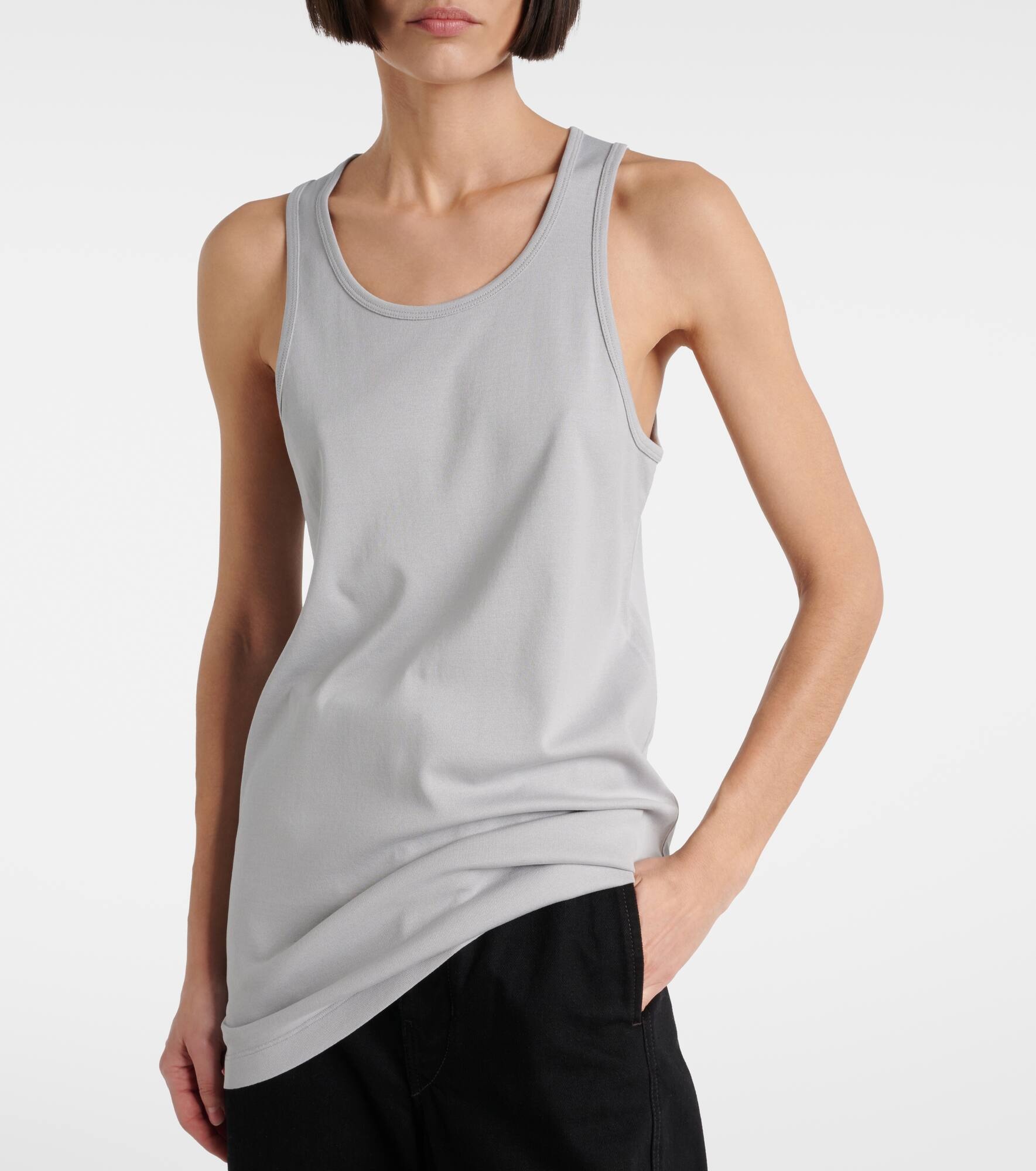 Cotton jersey tank top - 5