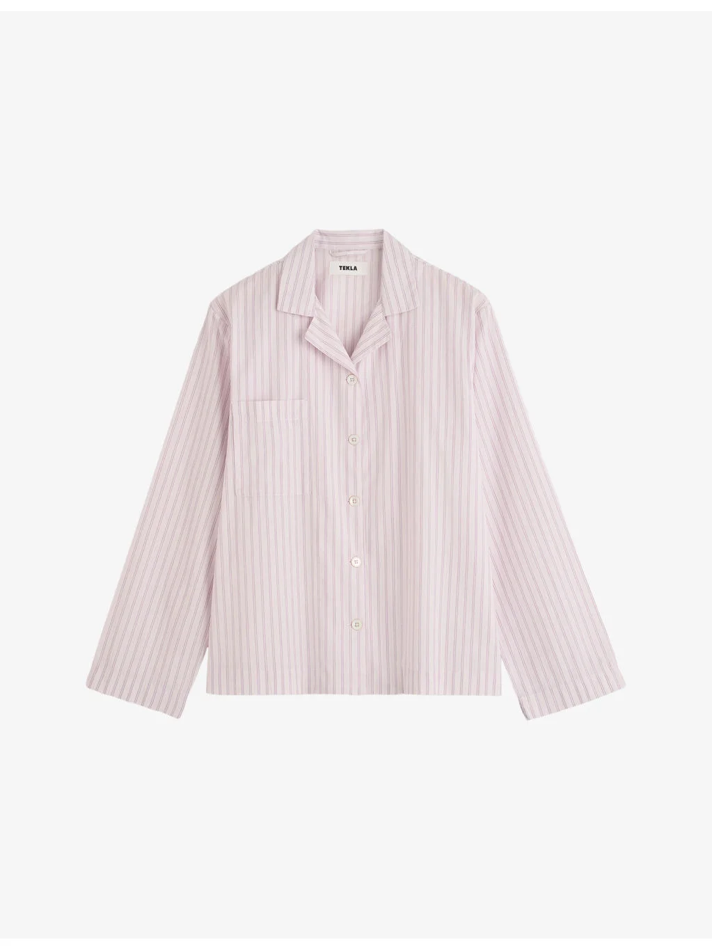 Long-Sleeve Cotton-Twill Pyjama Shirt - 1