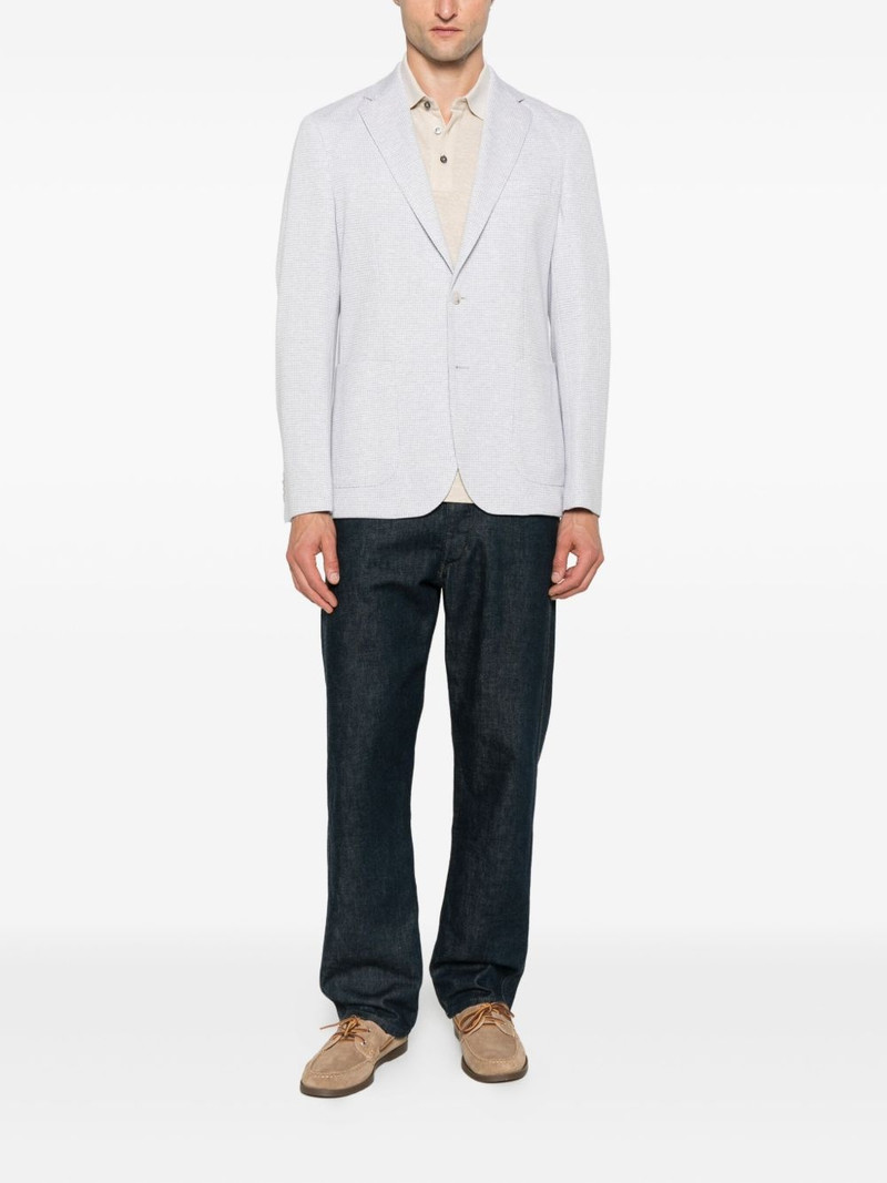 BOSS checked cotton-blend jacket outlook