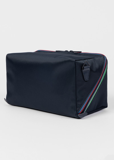 Paul Smith Navy 'Sports Stripe' Nylon Wash Bag outlook