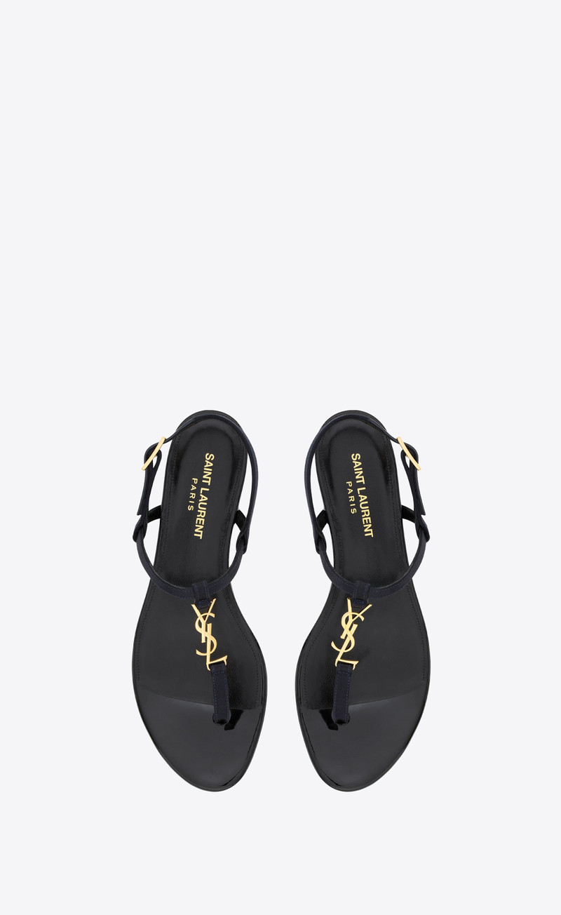 SAINT LAURENT cassandra sandals in silk satin outlook