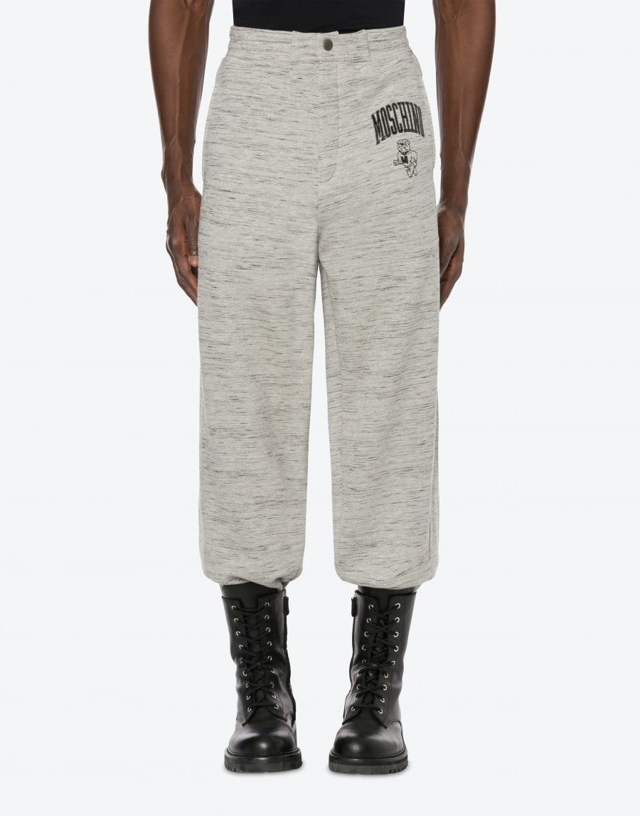 MOSCHINO VARSITY SLUB FLEECE JOGGING - 2