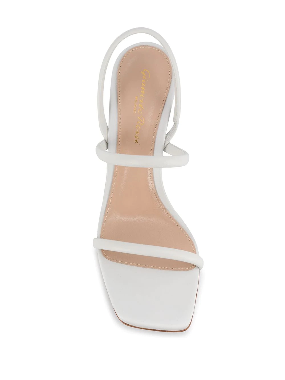 square toe slingback sandals - 4