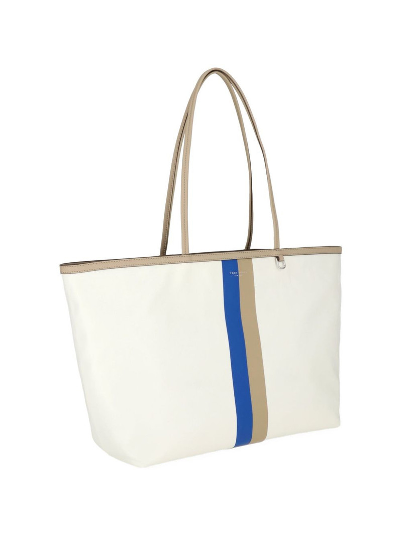 striped logo-print tote bag 3