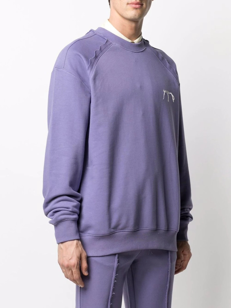 Kaput embroidered logo cotton sweatshirt 4