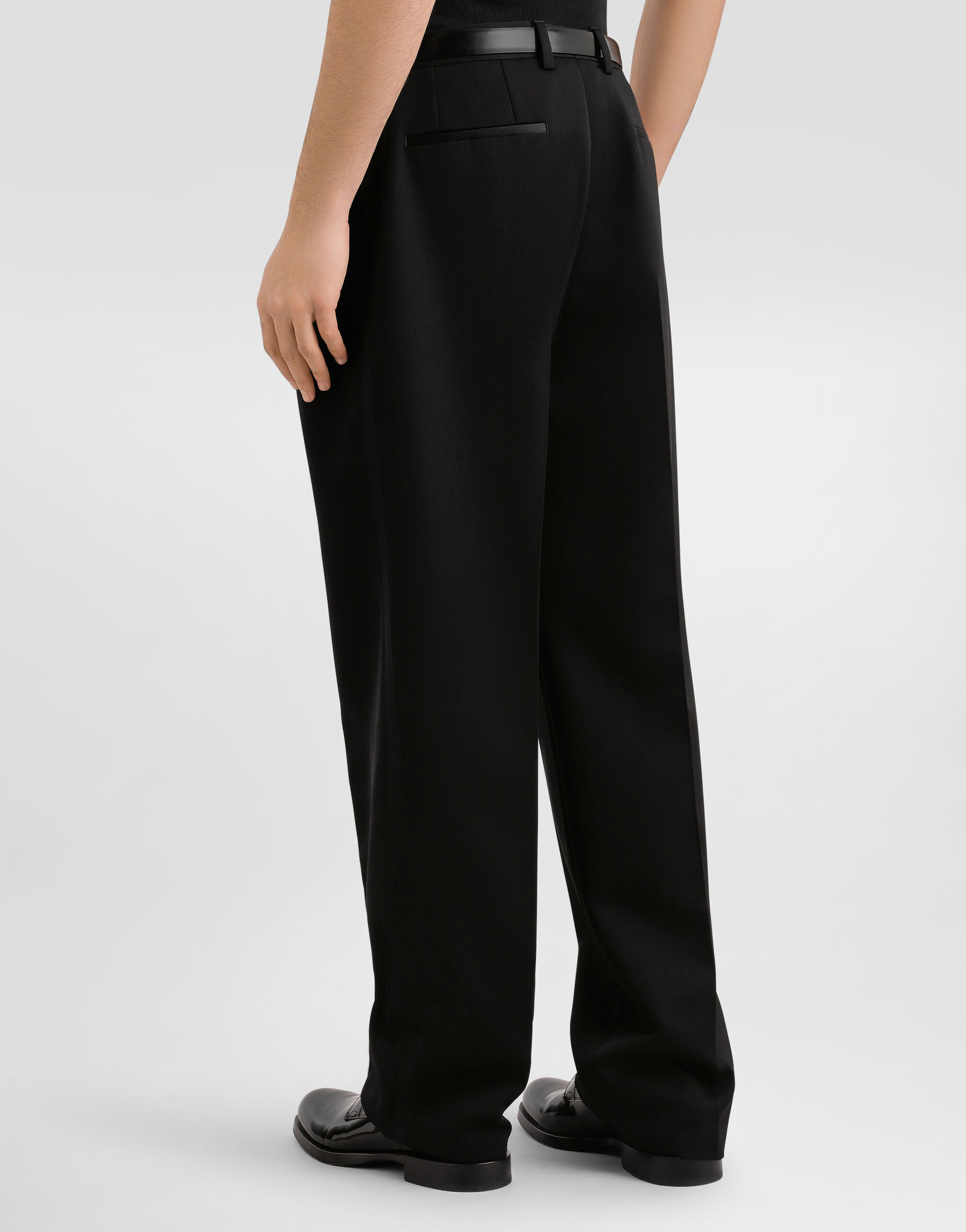 Wool gabardine trousers - 5