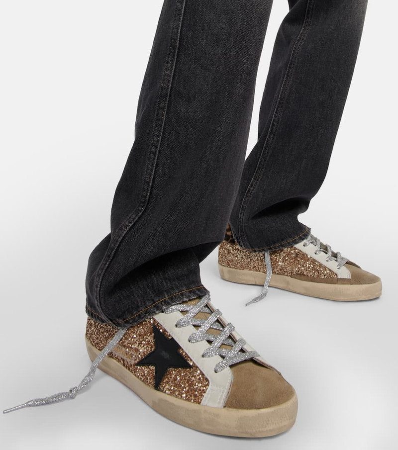 Super-Star glitter leather sneakers 4