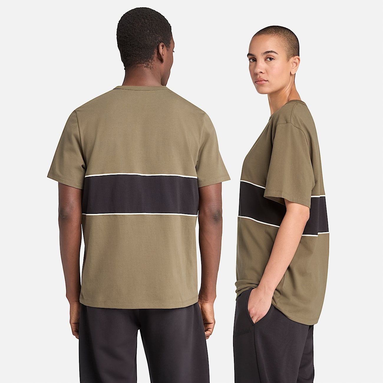 Cut-and-Sew Short-Sleeve T-Shirt - 3