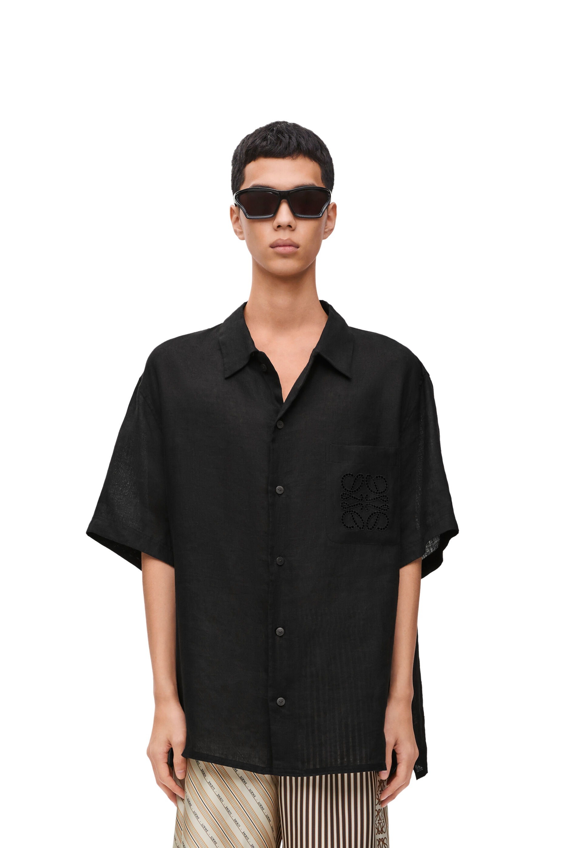Short sleeve shirt in linen - 3