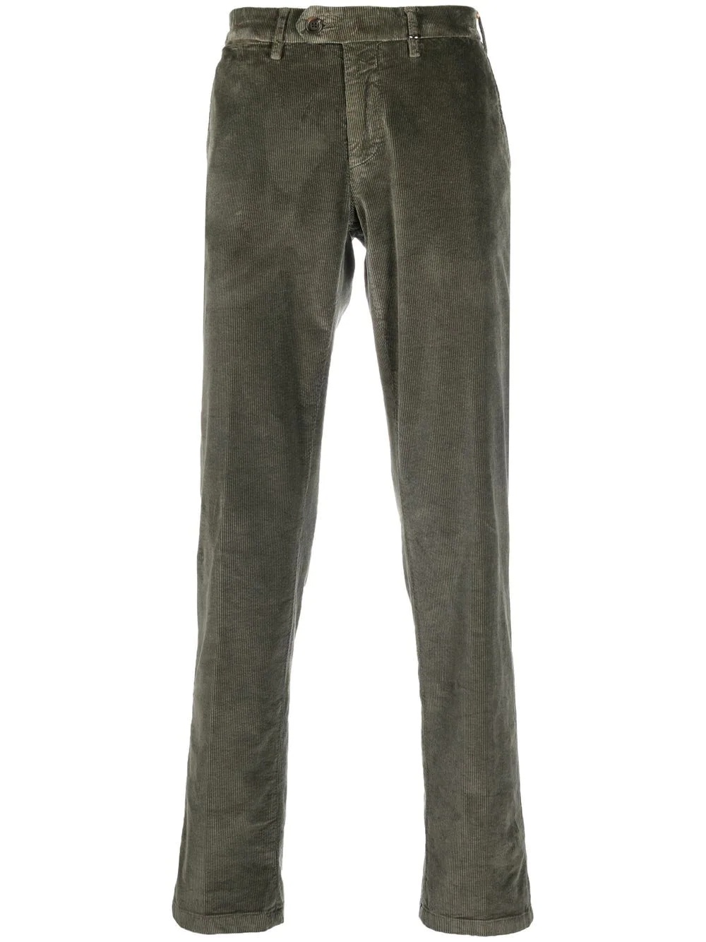 corduroy straight-leg trousers - 1