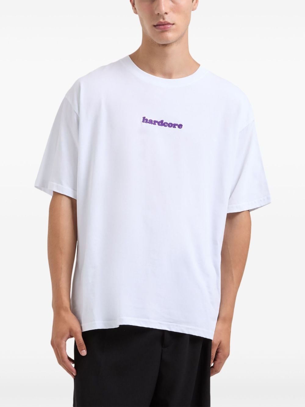 logo-embroidered T-shirt - 5