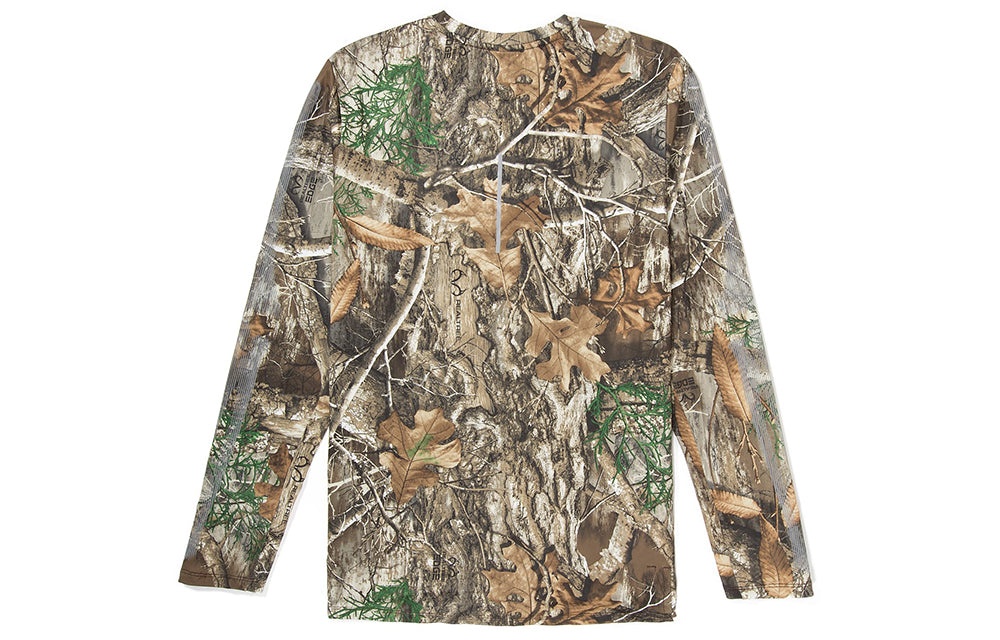 Men's Nike Long sleeve skeleton tee Halloween Limited Leaves Printing Long Sleeves Running Earth Bro - 2